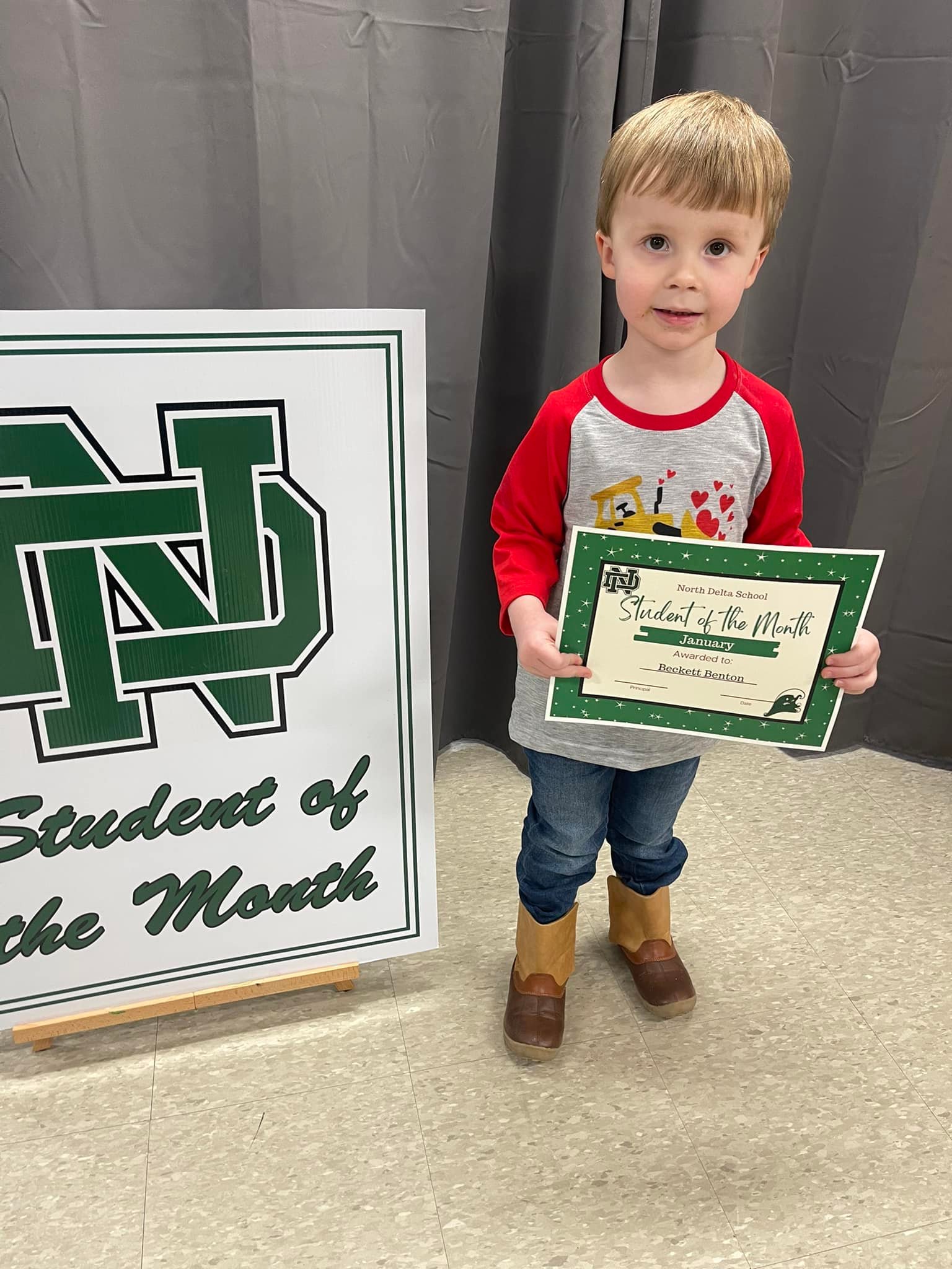 Congratulations to our January... - North Delta School