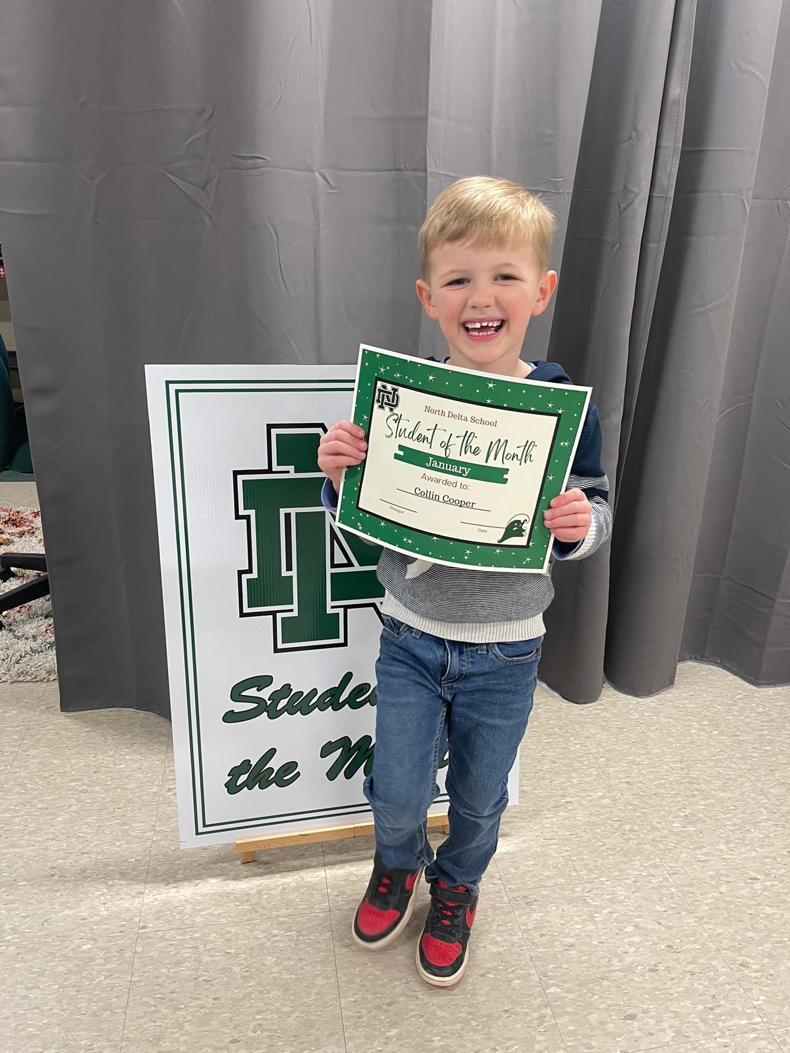 Congratulations to our January... - North Delta School