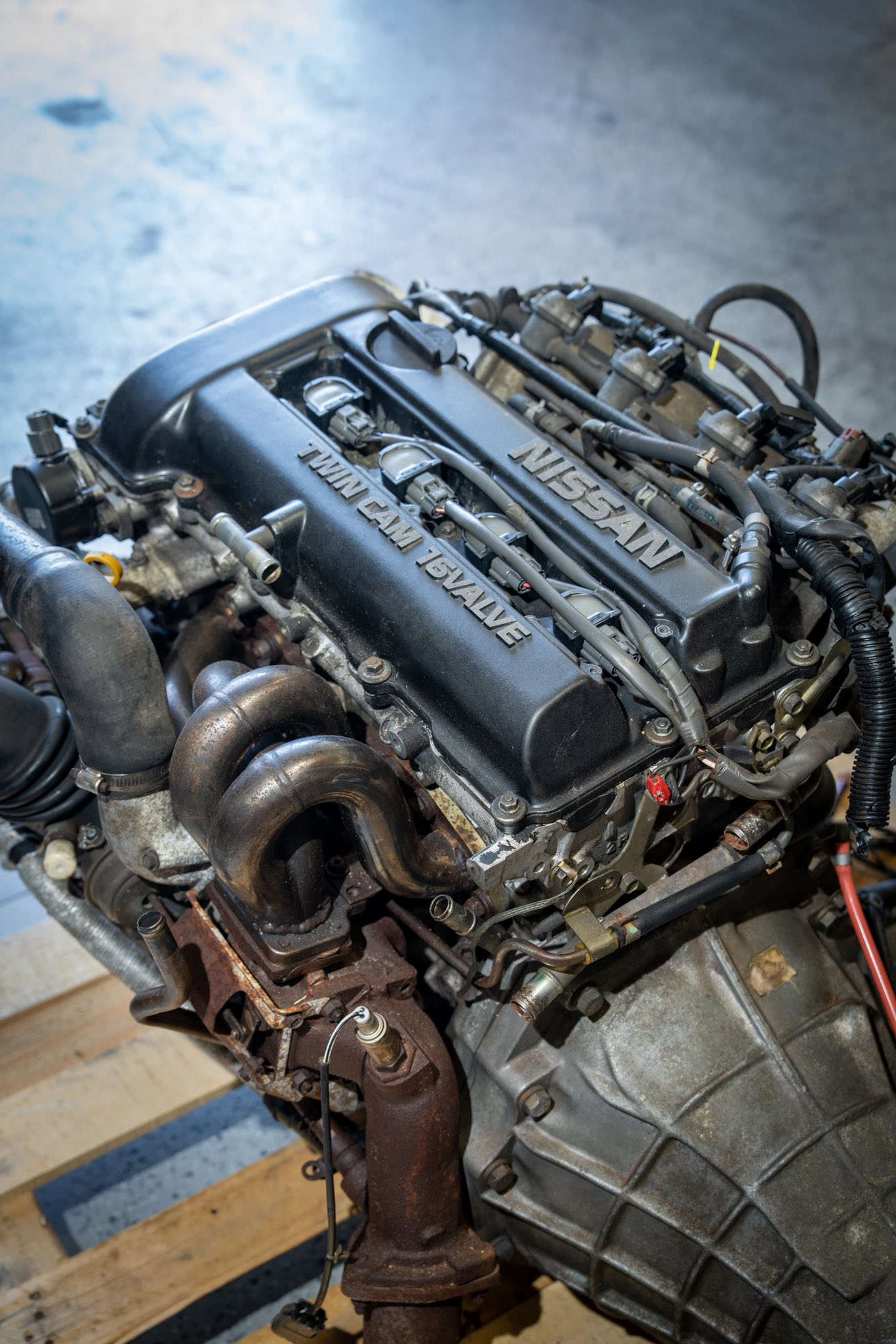 JDM Nissan SR20DET S13 Blacktop Engine with 5 speed manual