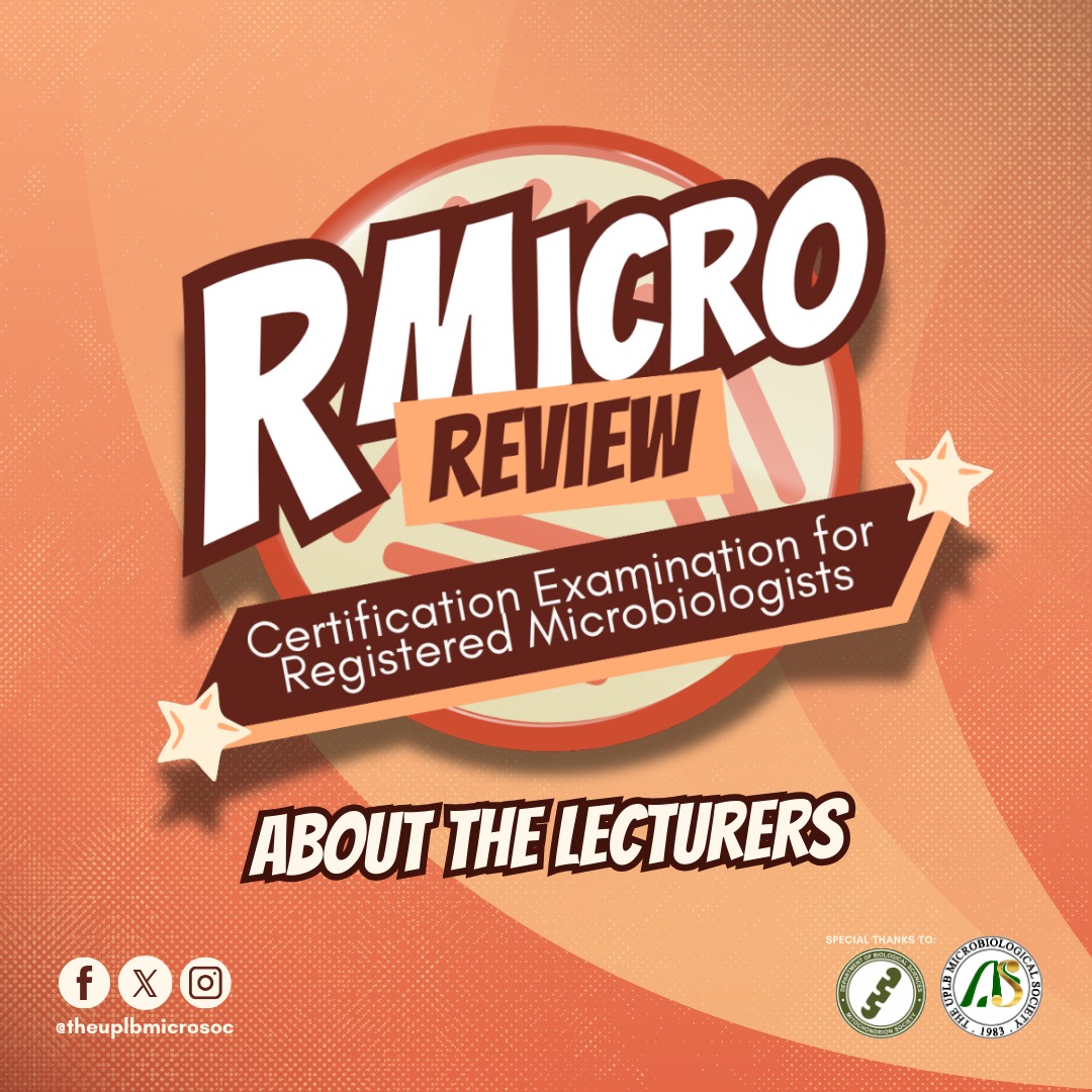 Because our RMicro... - The UPLB Microbiological Society | Facebook