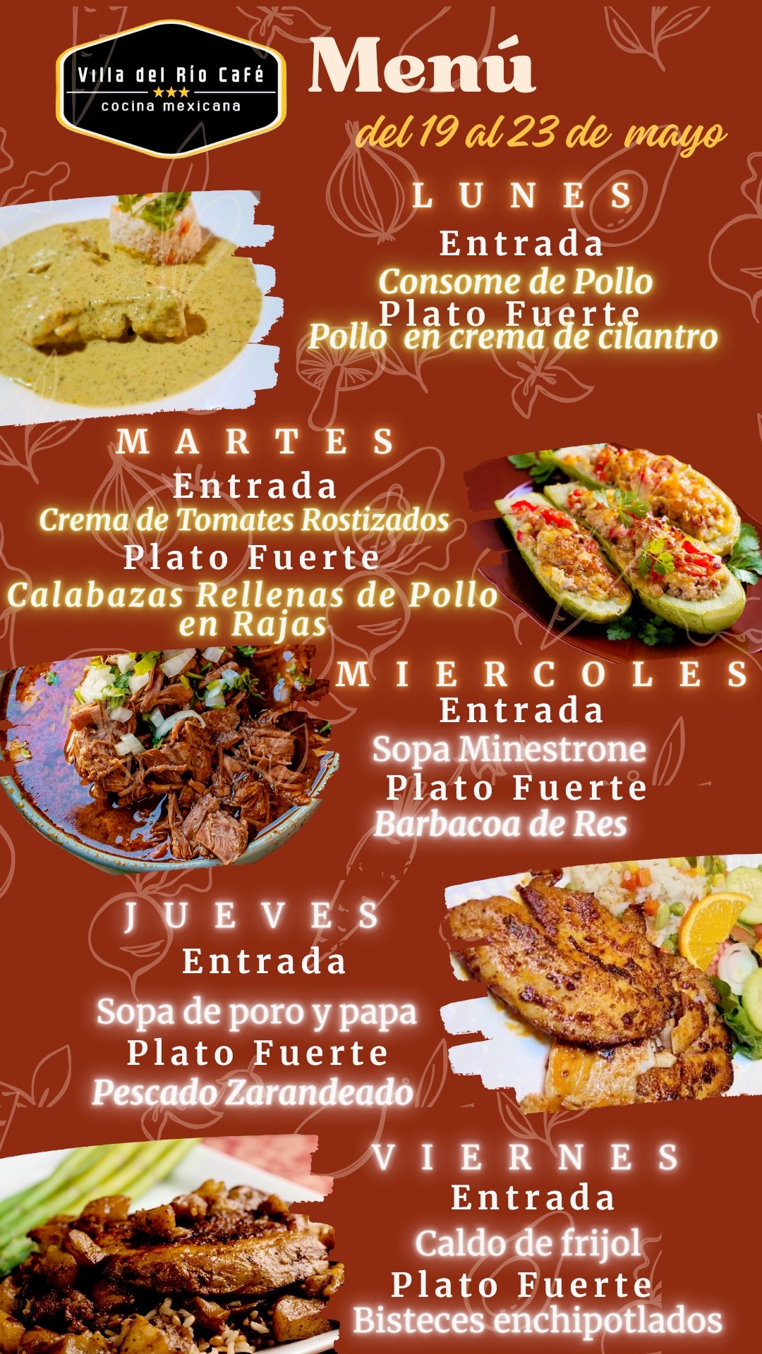 Villa - Sorpréndete con nuestro Menú de esta semana preparado ...