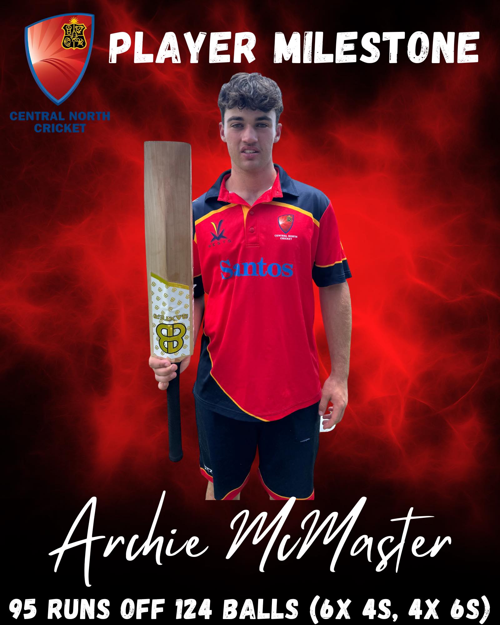Central North Cricket - Congratulations to Archie McMaster on his ...