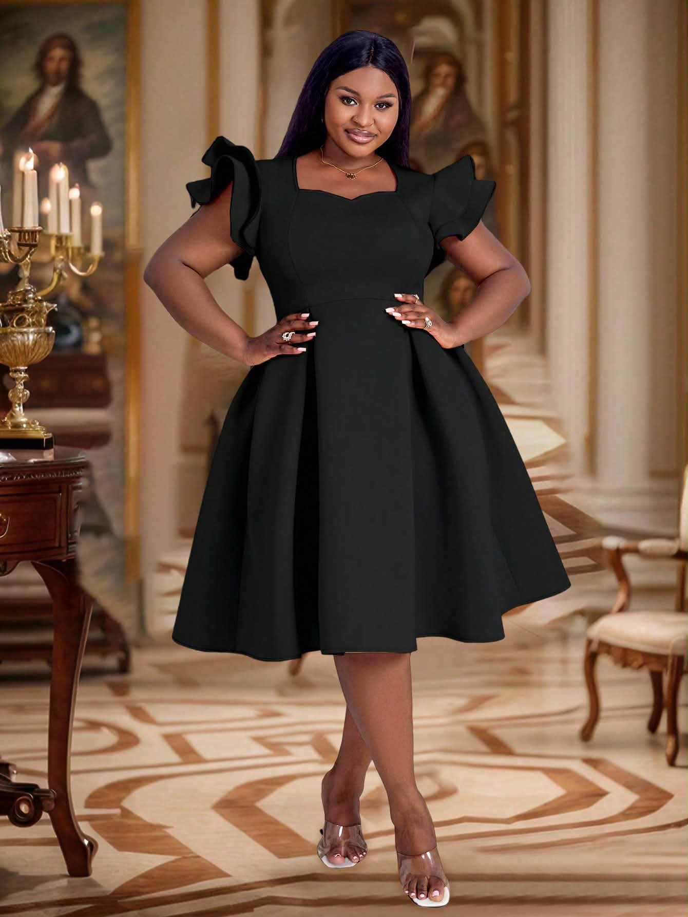 shein plus size black formal dresses My girlies pa look for a shop inonzi AOMEI if you love church fits dzakanaka I would buy this dress in every color just because the quality is to Smock Dress