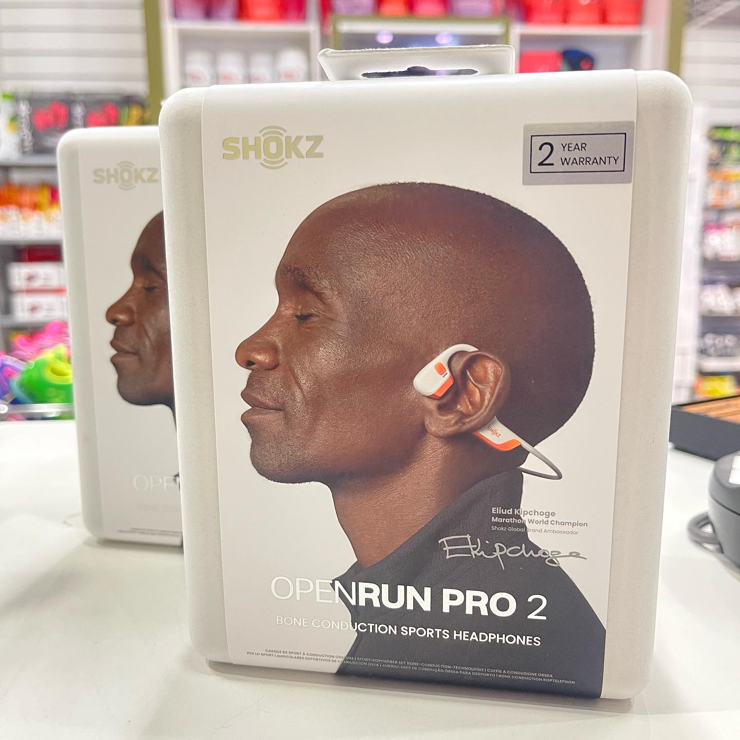 Limited Edition Eliud Kipchoge Shokz OpenRun Pro 2 instore now