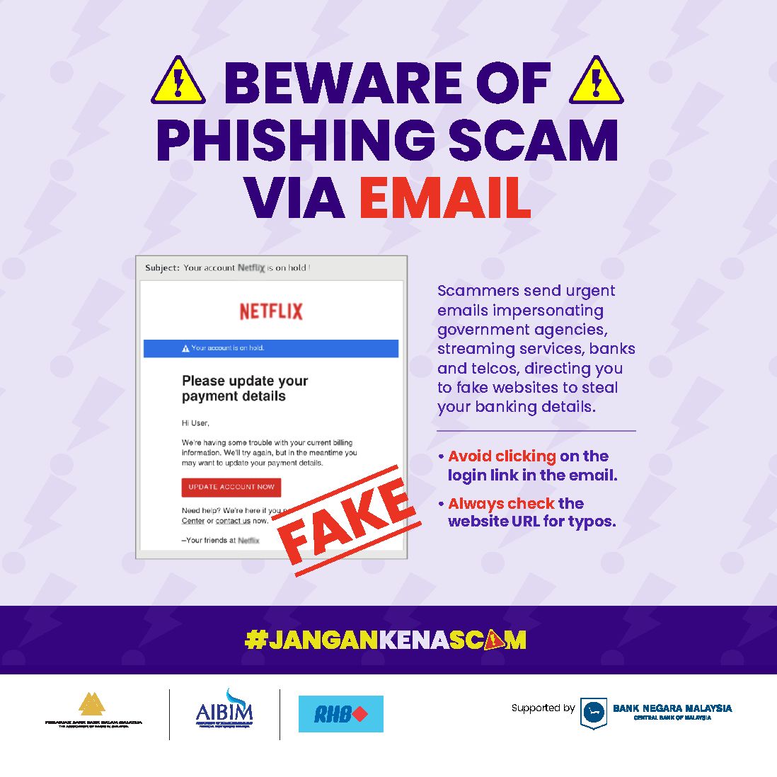 RHB Group - [SCAM ALERT] 🚨 BEWARE OF PHISHING SCAM VIA... | Facebook