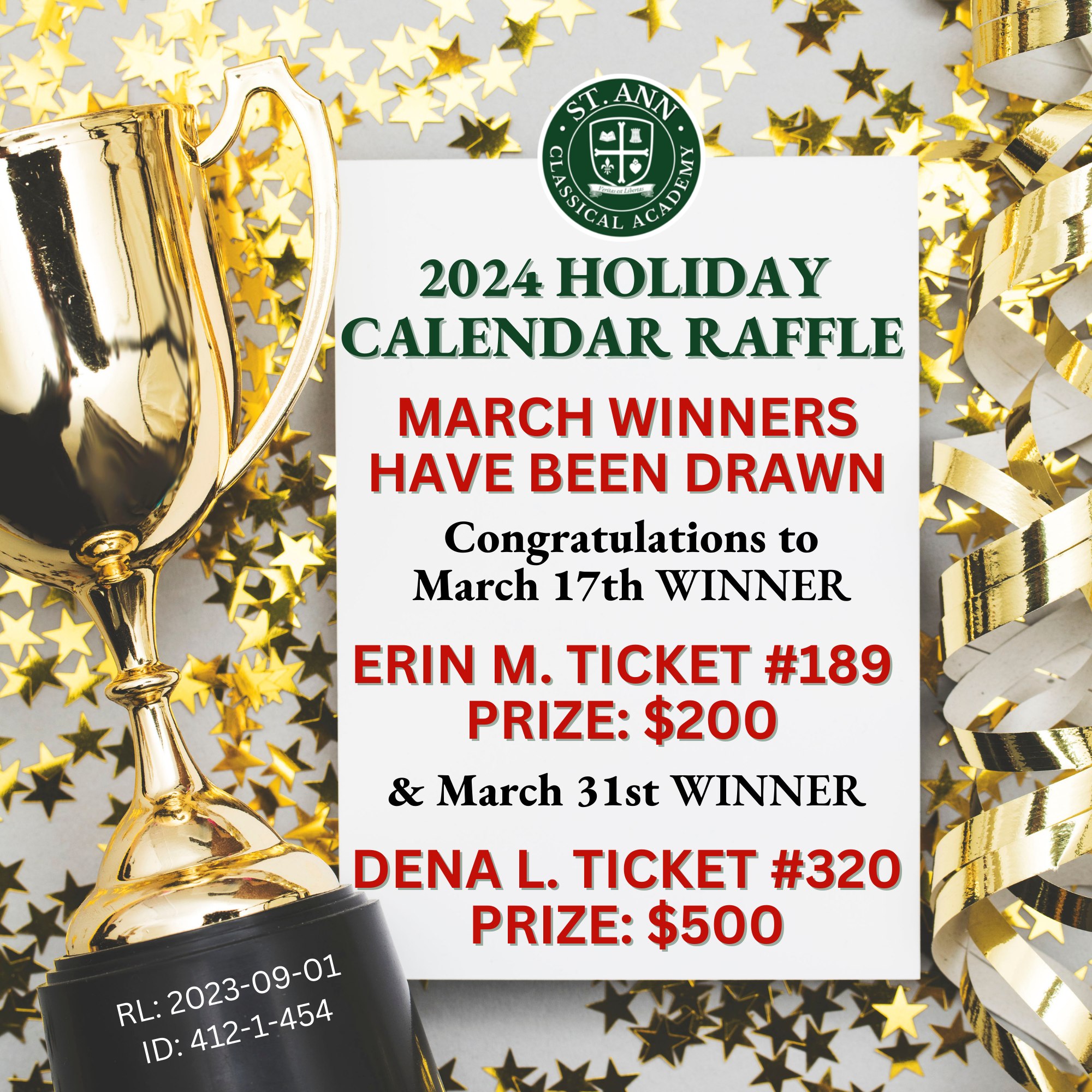 Congratulations to all 2024... - St. Ann Classical Academy