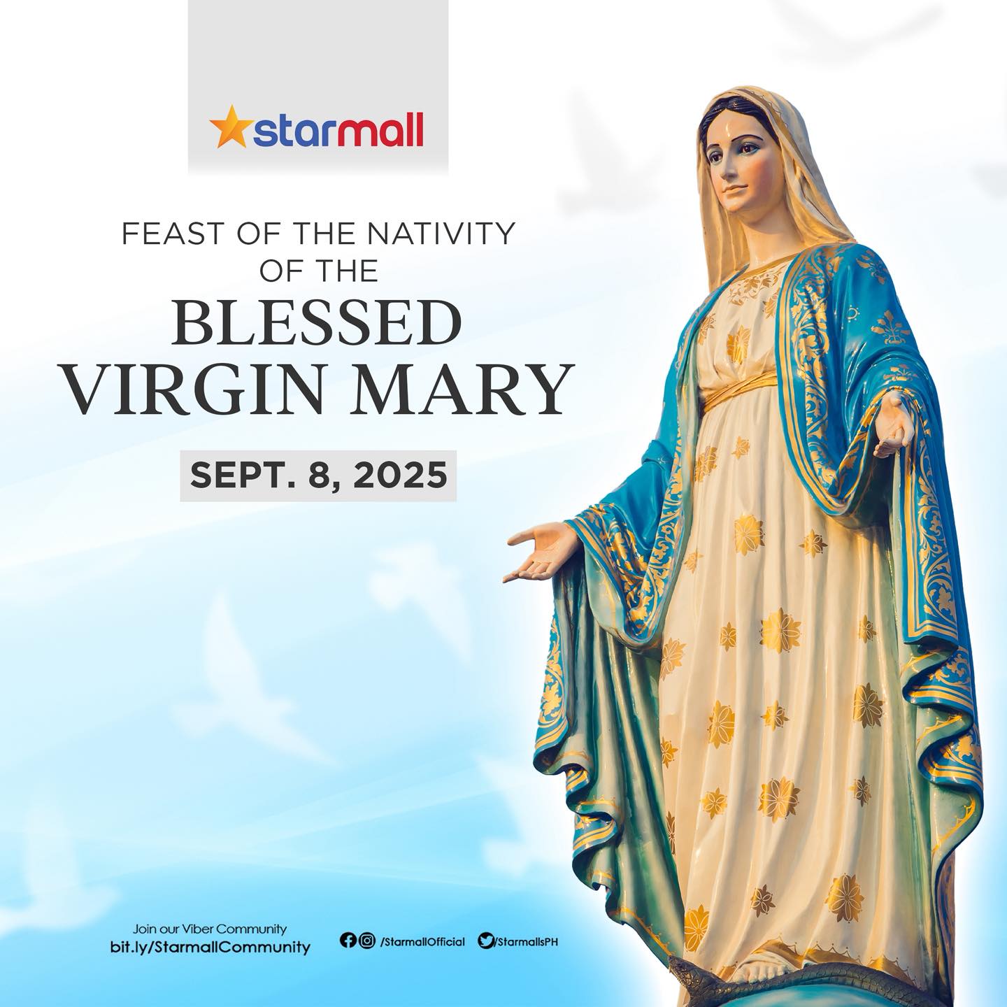Starmall - Join us in celebrating the Feast of the Nativity of the Blessed Virgin Mary at ...