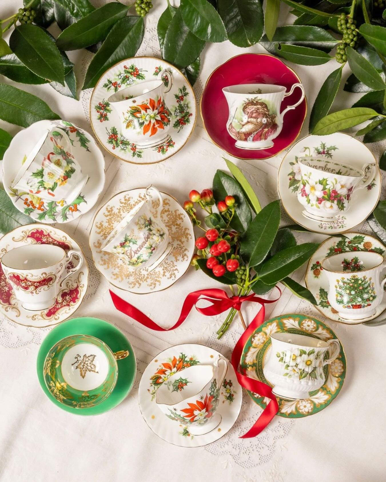 A voyage of indulgence. The World Voyage Christmas Tea Set invites