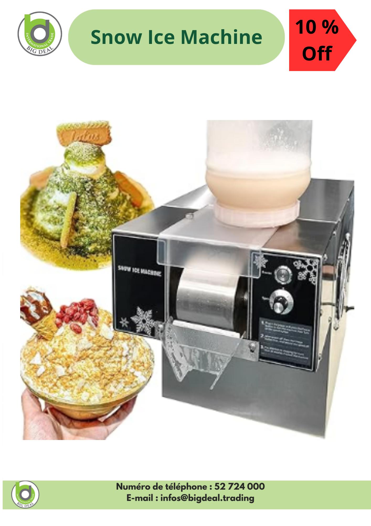 BigDeal - Notre Snow Ice Machine vous permet de créer des desserts ...