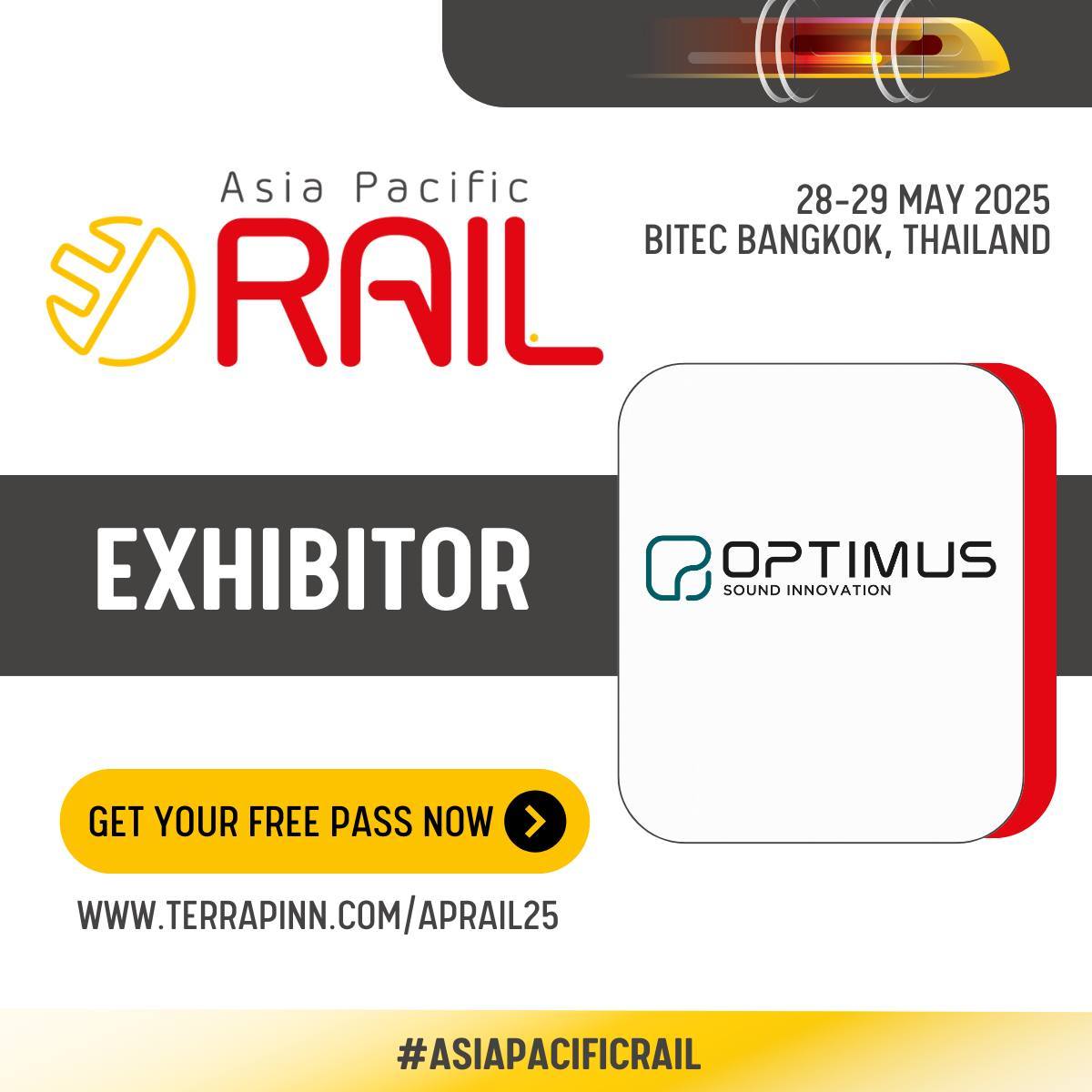 Asia - 🎤 OPTIMUS Sound Innovation Amplifies Asia Pacific Rail 2025 ...