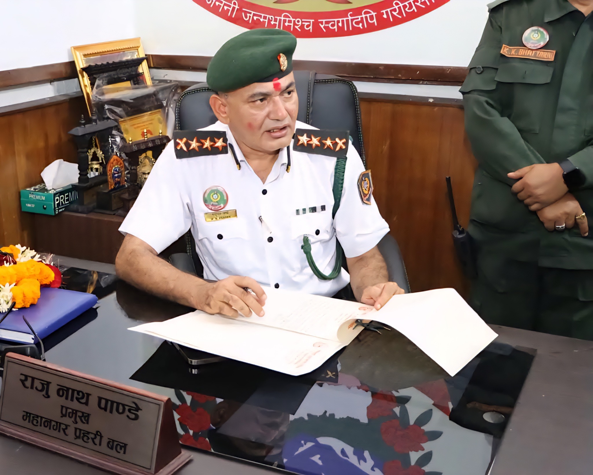 Routine - Kathmandu Metro Police Chief Raju Pandey after Suspension ...