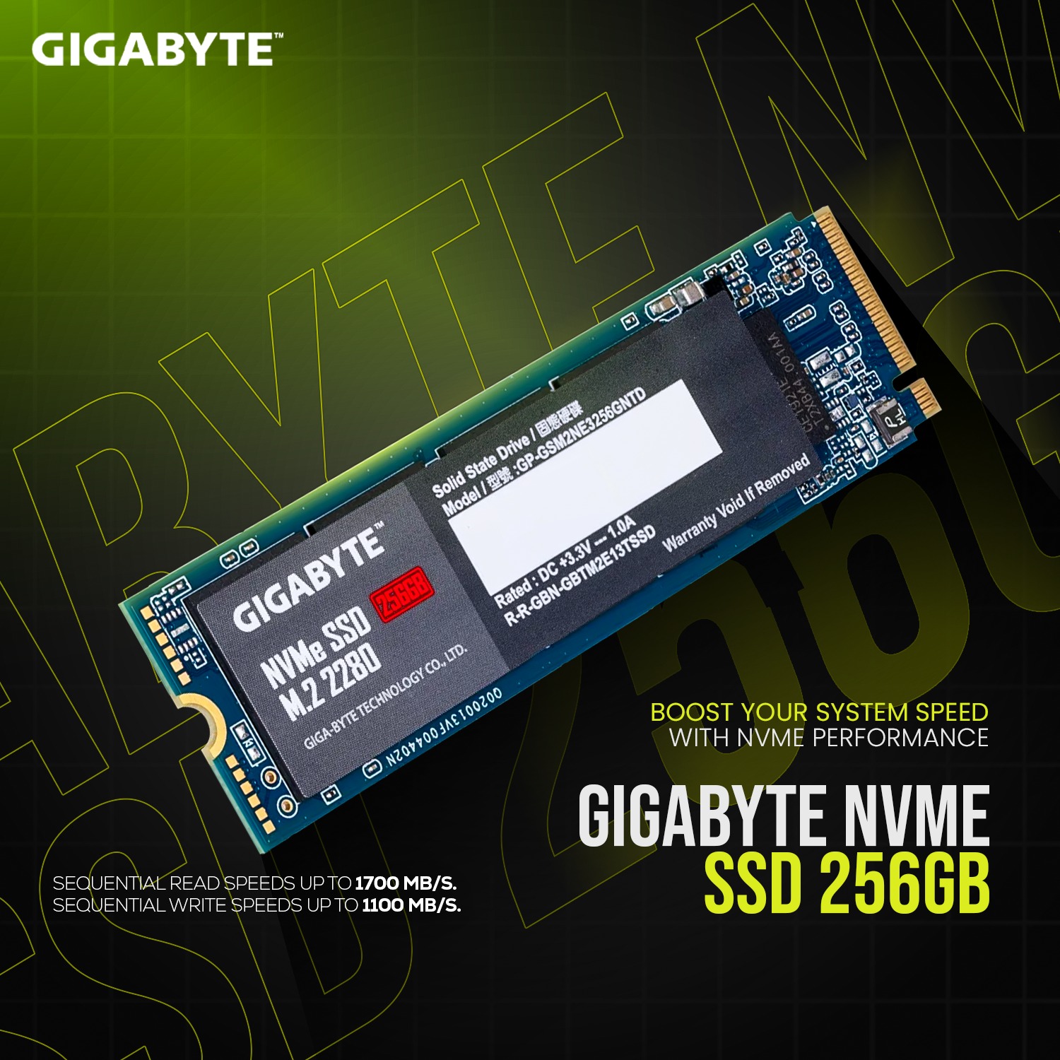 DigitalBridge - 🚀 Speed Up Your PC – GIGABYTE NVMe SSD 256GB ...