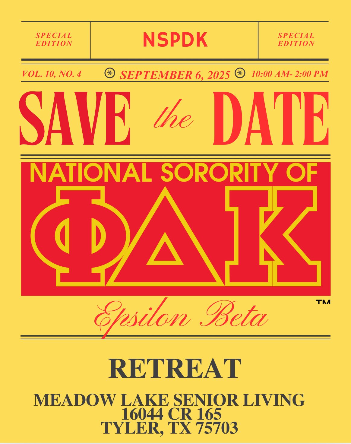 National Sorority of Phi Delta Kappa, Inc. Epsilon Beta Chapter