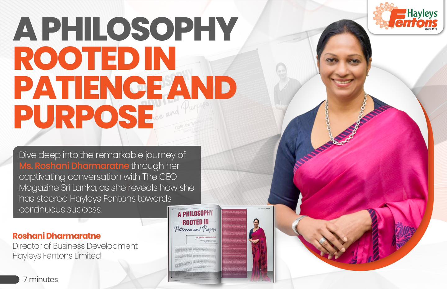 Hayleys - Discover how Ms. Roshani Dharmaratne, Director of Business ...