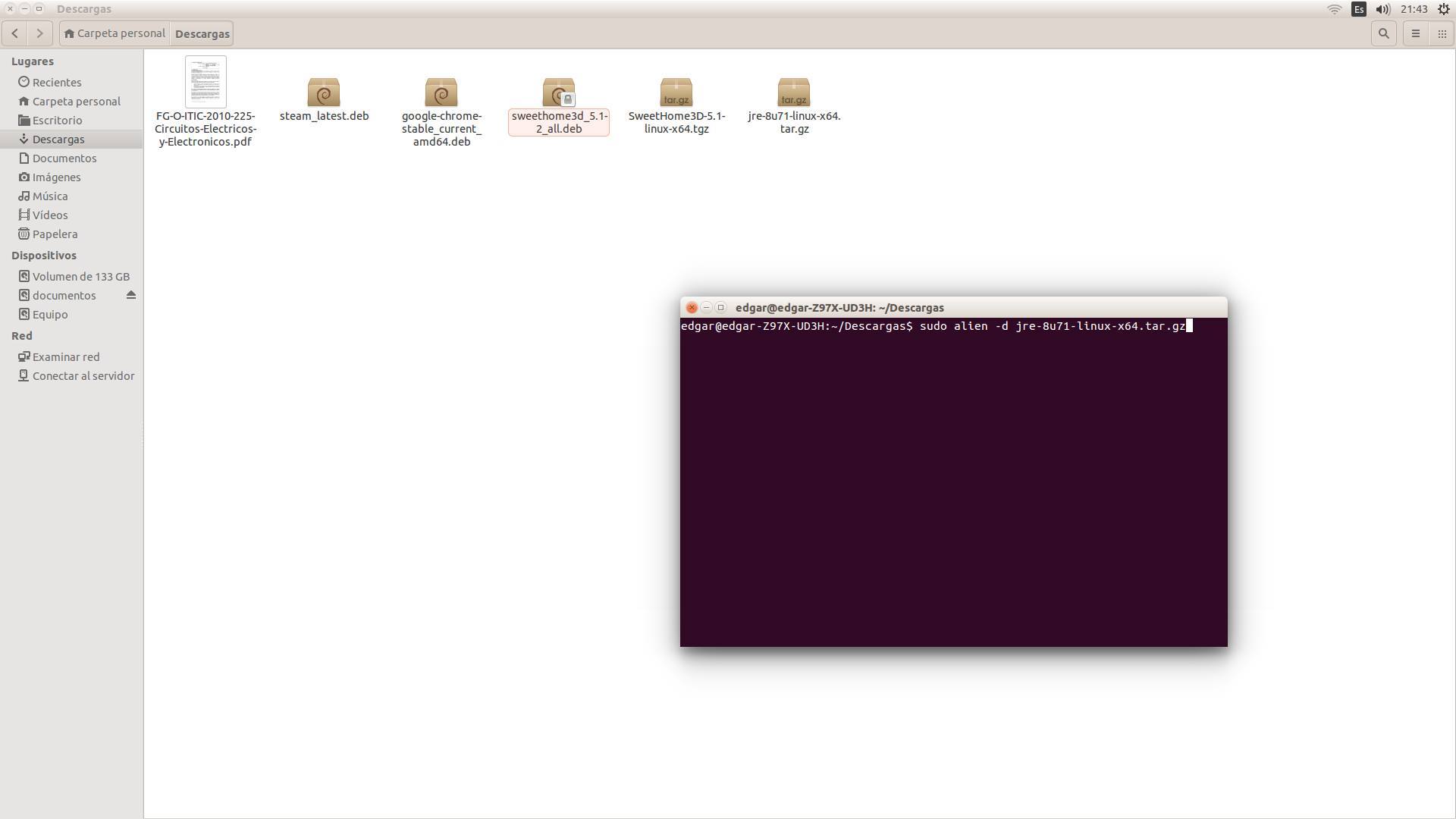 como instalar alien y usarlo... - Consejos con ubuntu linux | Facebook