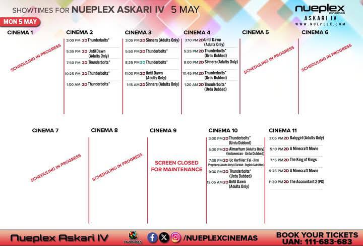 Nueplex Cinemas,... - Nueplex Cinemas, Rashid Minhas Road