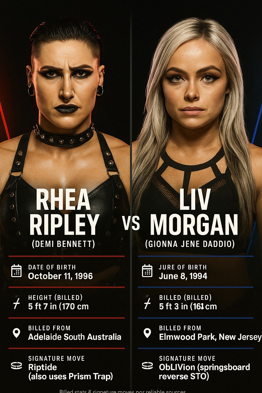 Wrestling - Rhea Ripley or Liv Morgan 🫡 | Facebook