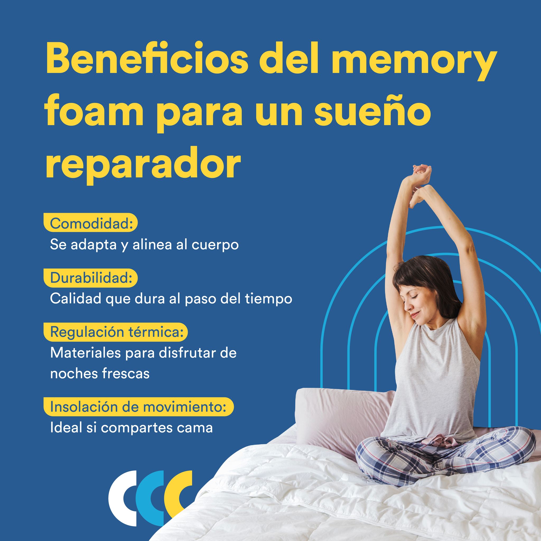 Coppel - ¡Descubre el confort del memory foam y transforma tus noches ...