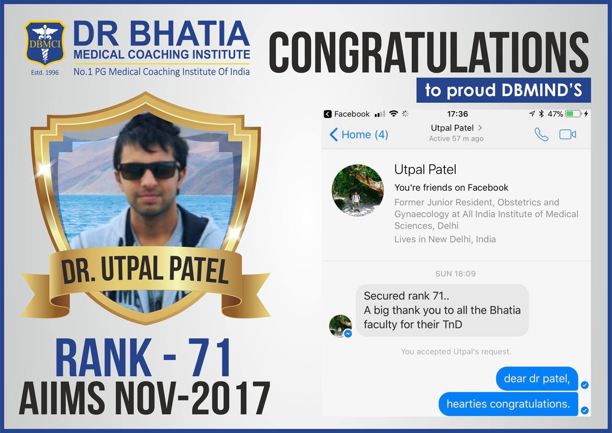 DBMCI One - Our heartiest congratulations to #DBMind Dr.... | Facebook