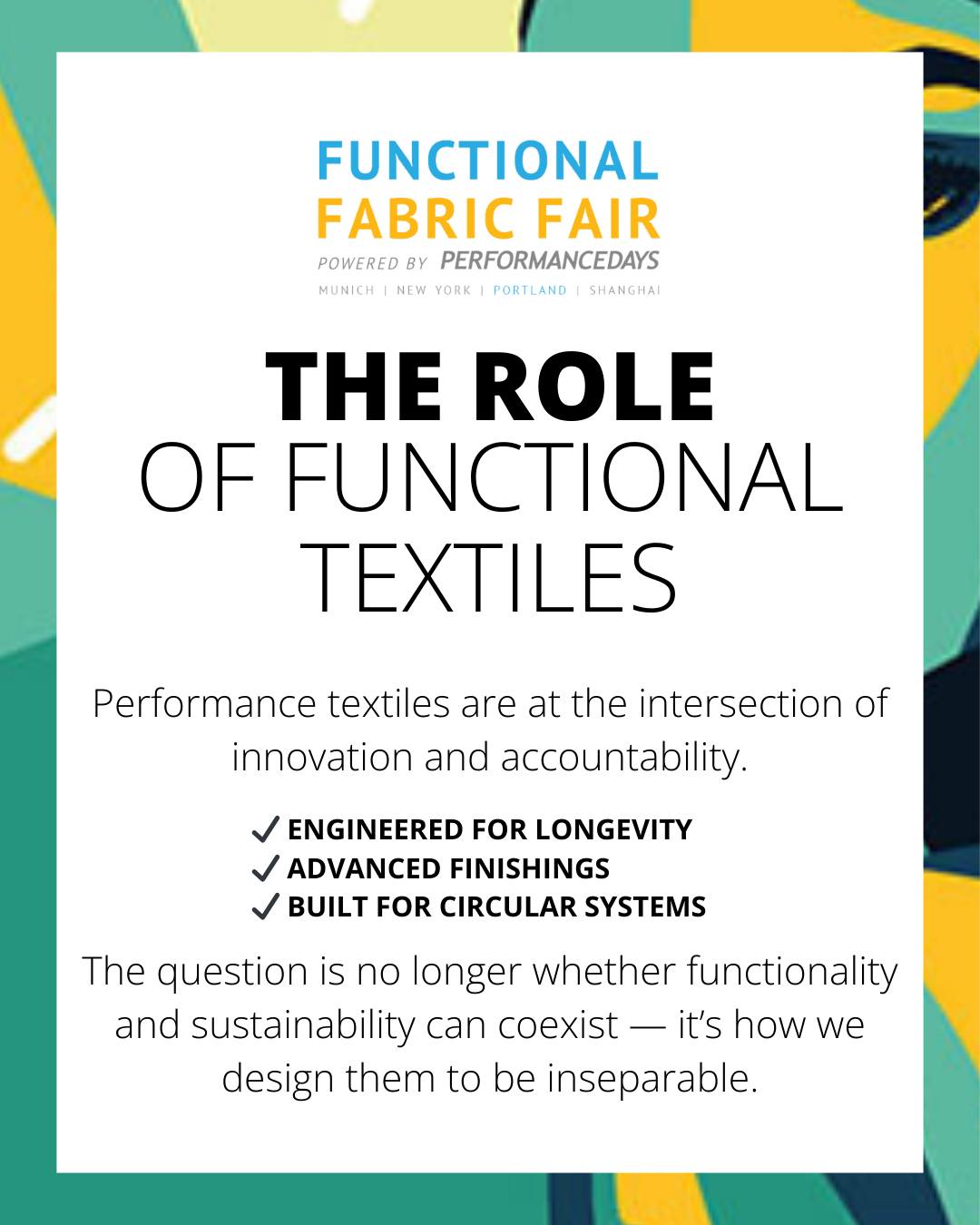 Functional Fabric Fair | New York NY