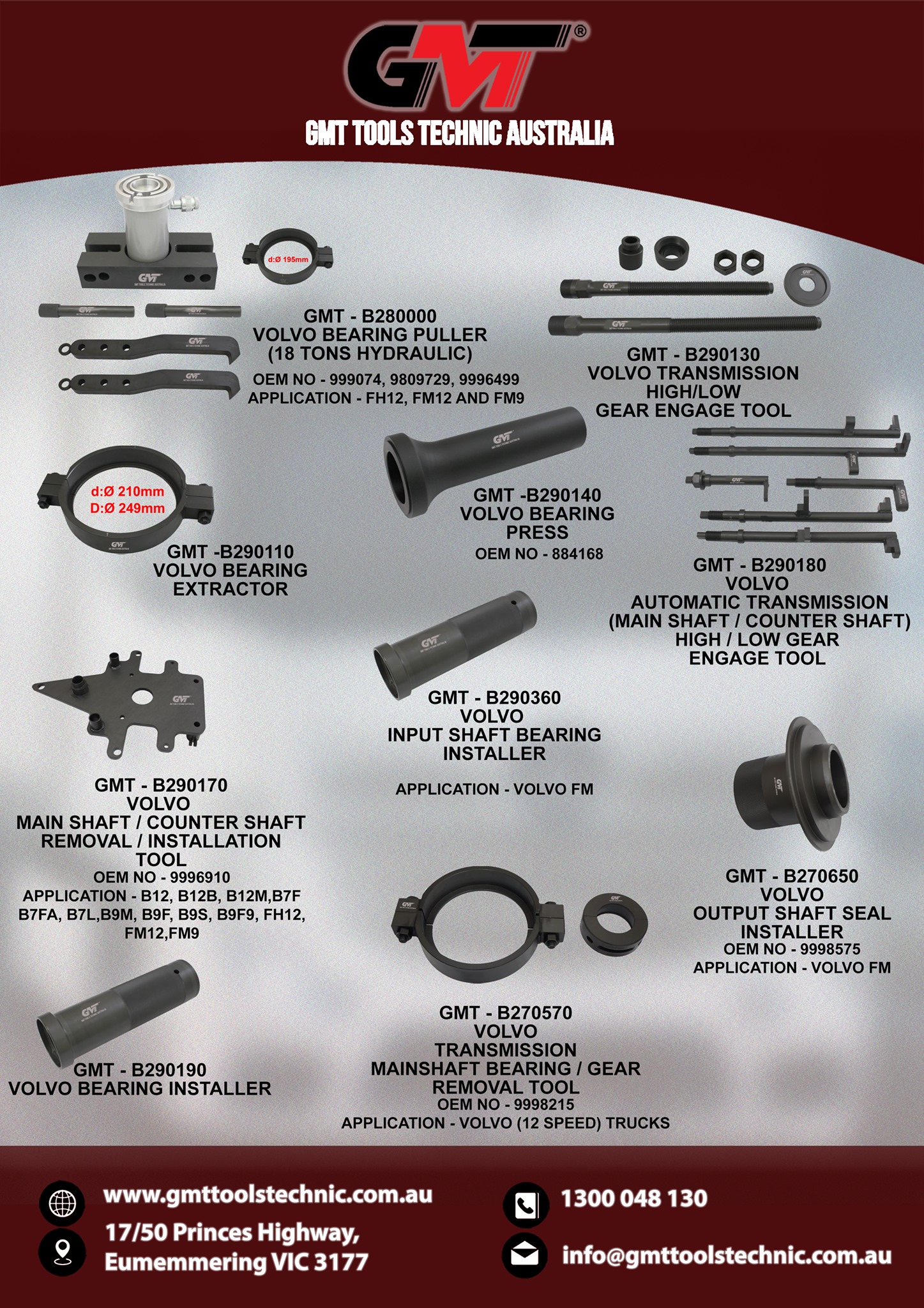 GMT Tools Technic Australia | Eumemmerring VIC