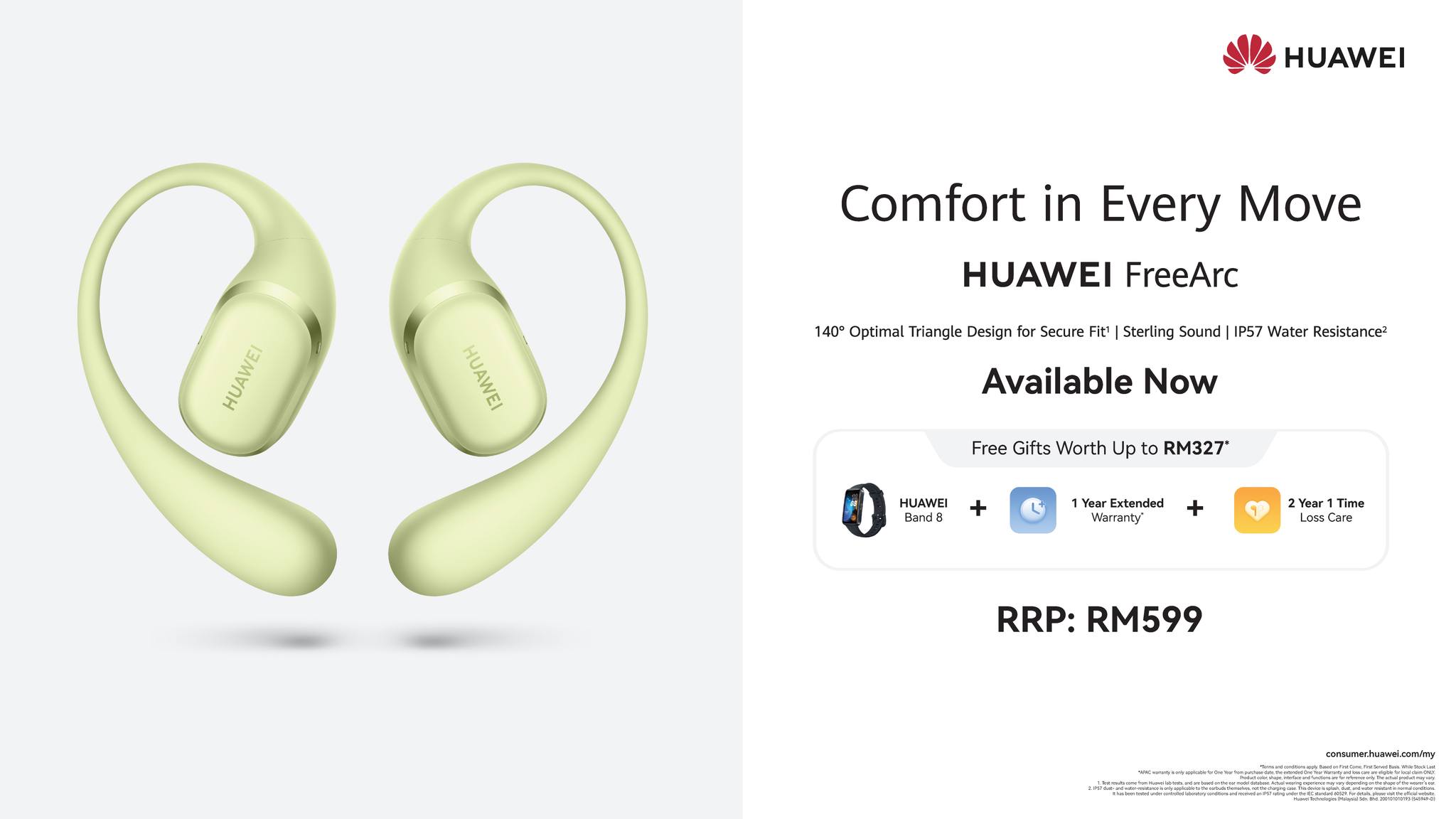 Huawei Mobile - The #HUAWEIFreeArc is now available! 🎧🔥... | Facebook