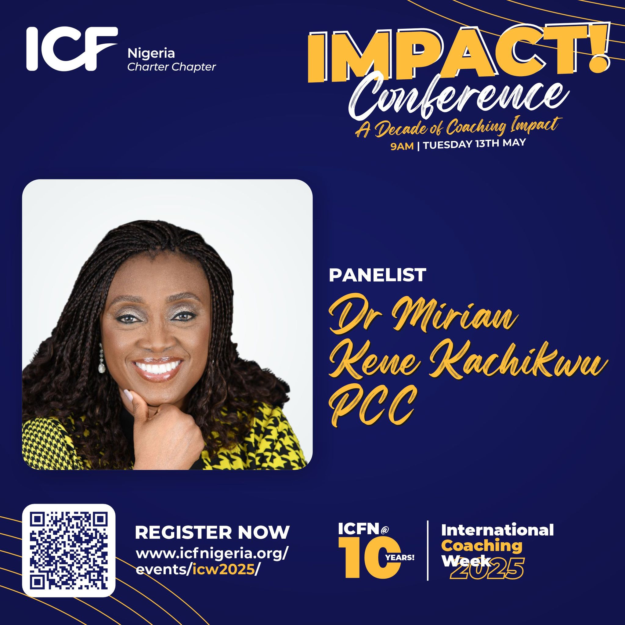 ICF - Getting to know our Panelists; Dr. Mirian Kene Kachikwu PCC🎉 # ...