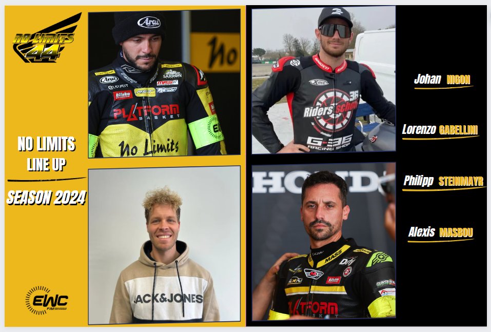 📣NO LIMITS LINE UP 2024 REVEALED 💥... - No Limits Motor Team | Facebook