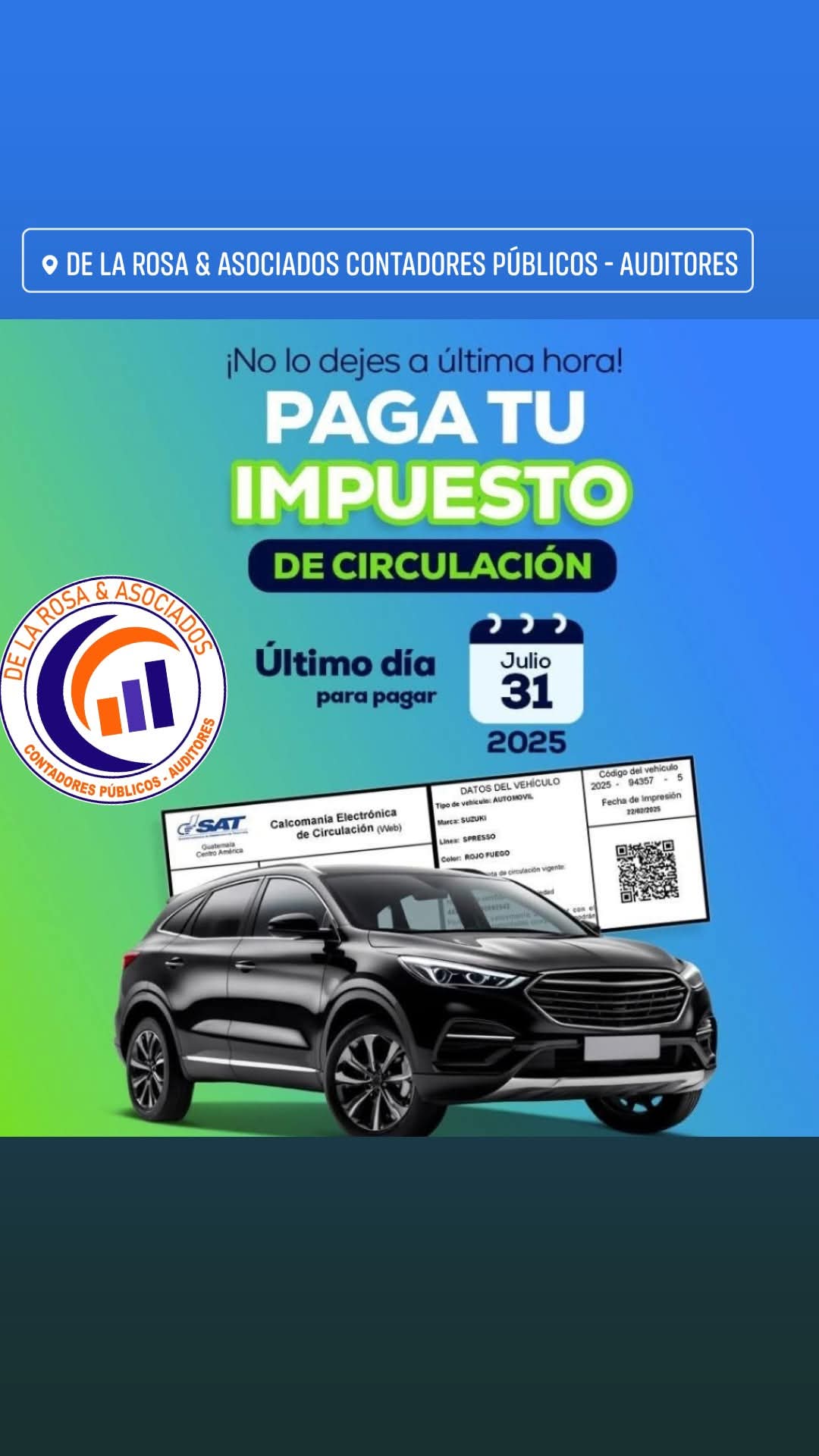 De - No deje ultimo día para pagar su impuestos de circulación 2025 ...
