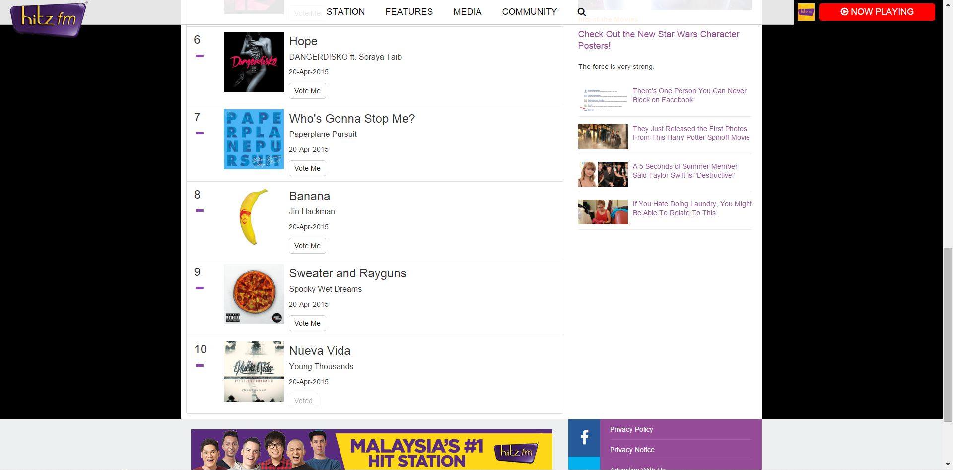 Young Thousands Help Us Hike Up The Chart On Hitz Fm Facebook young thousands help us hike up the chart on hitz fm facebook