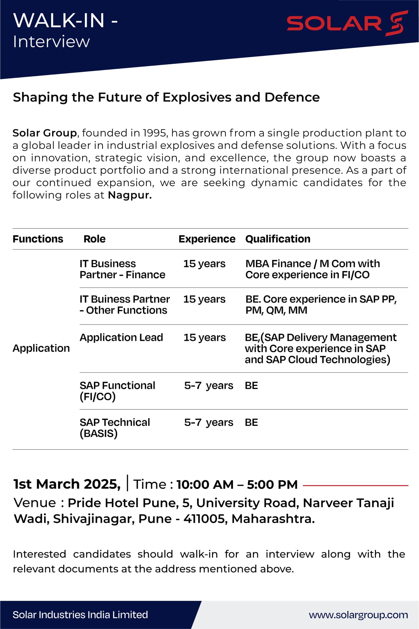 Solar Industries India Limited | Nagpur
