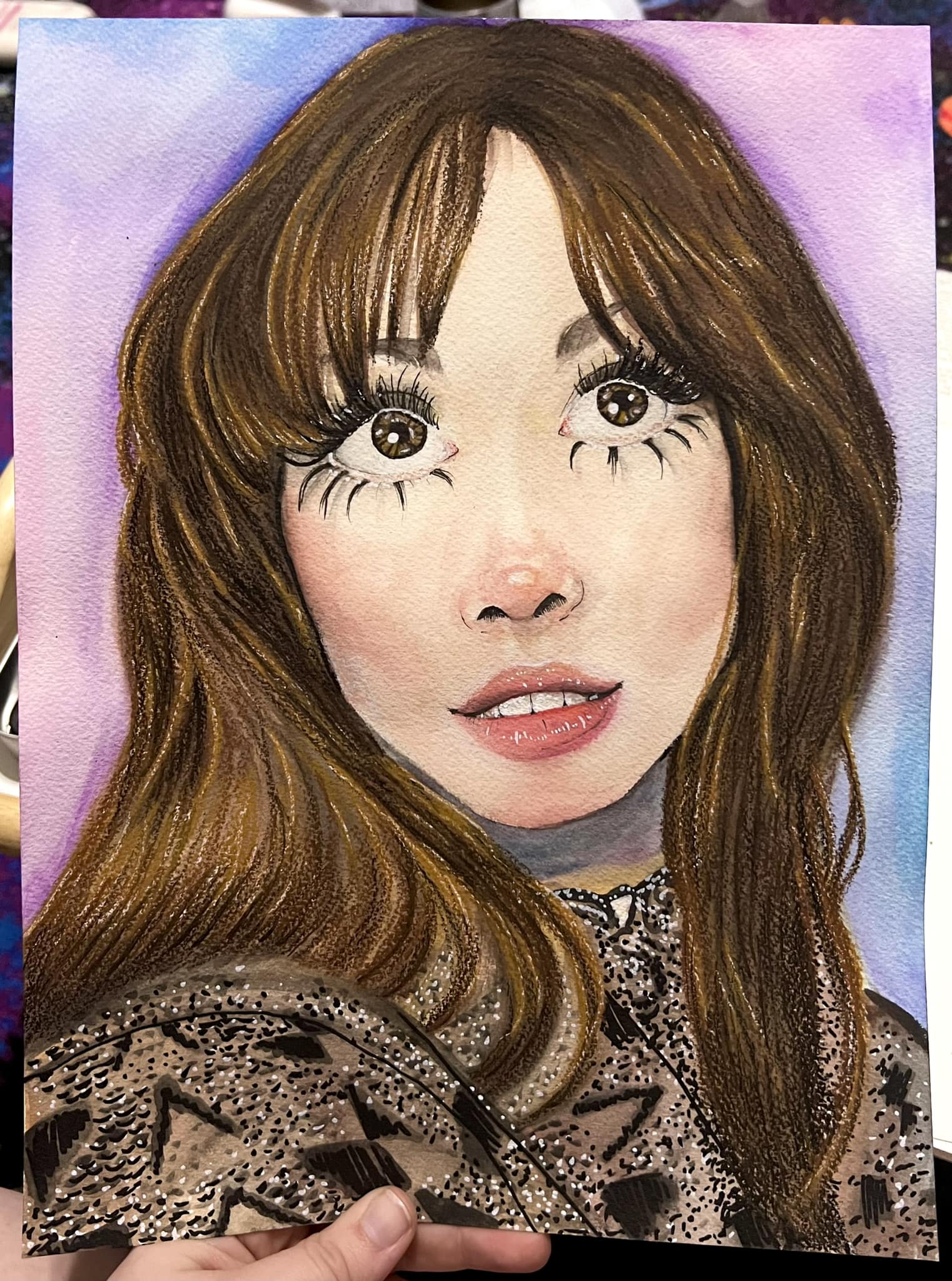 Artist completes second portrait of Shelley Duvall