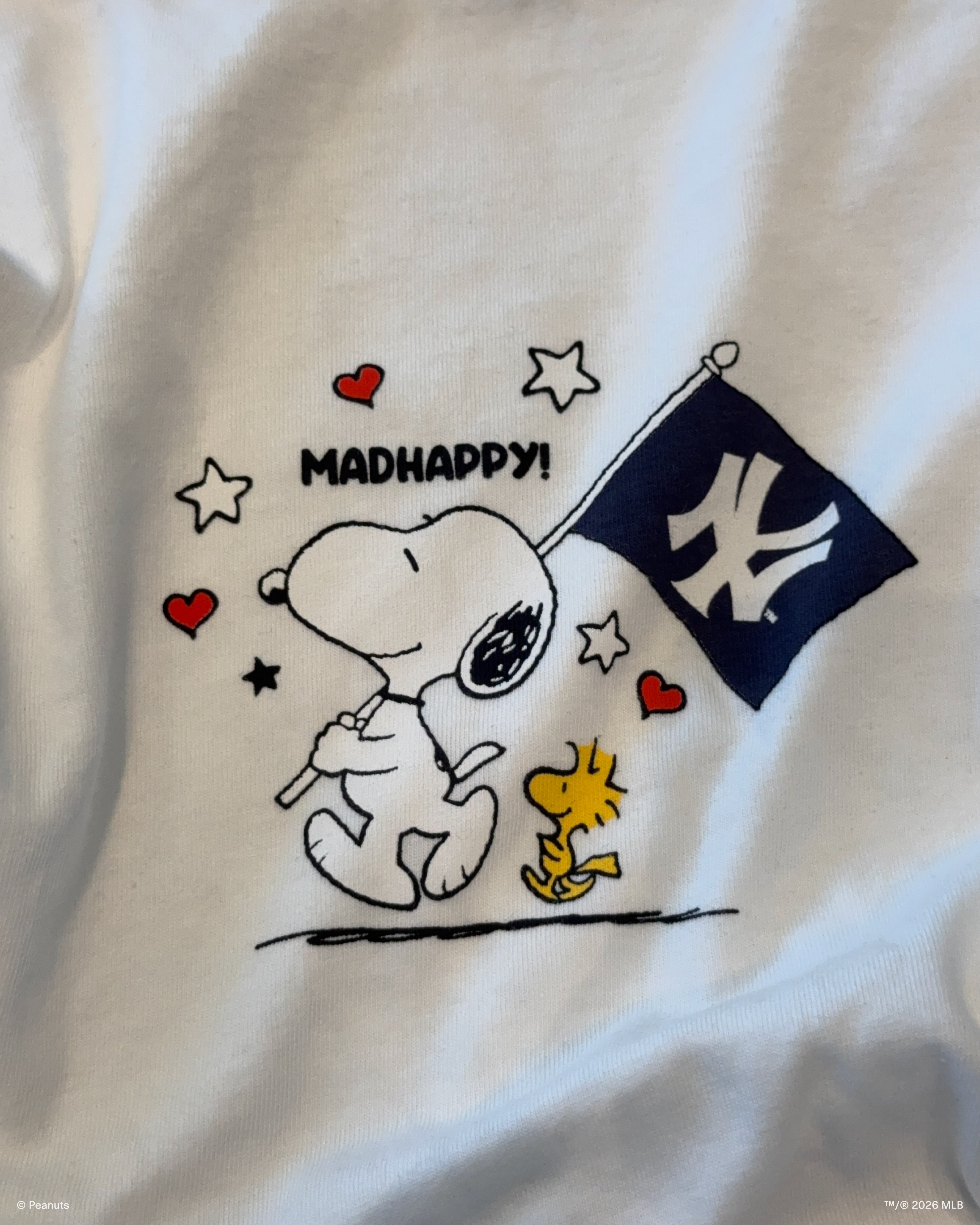 🤍 madhappy & the new york yankees ~ available now online and in-store