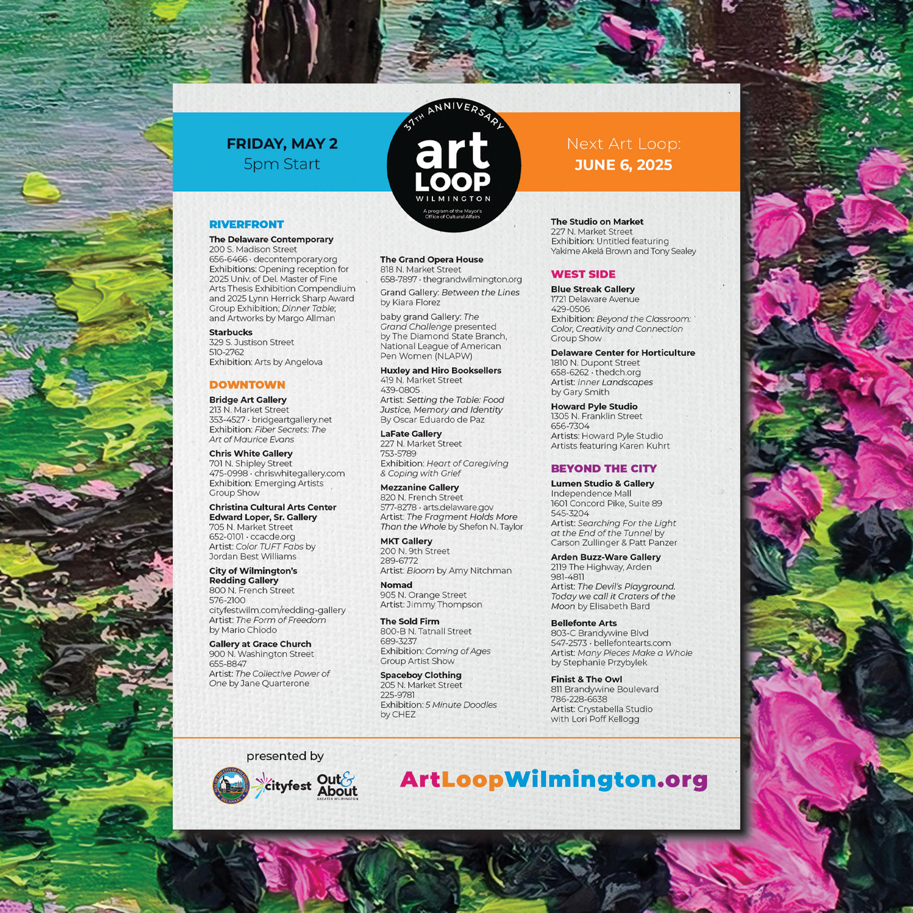 Out - 𝗔𝗿𝘁 𝗟𝗼𝗼𝗽 𝗪𝗶𝗹𝗺𝗶𝗻𝗴𝘁𝗼𝗻 🎨 Art Loop Wilmington is Friday! Visit all ...