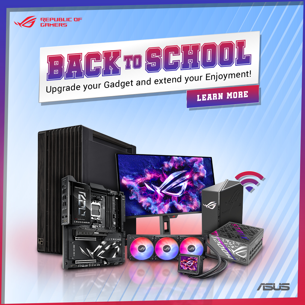 ASUS - 🎒📚 رجعنا للمدارس على ستايل الجيمرز! طوّر ستبك مع ROG وخلي كل ...
