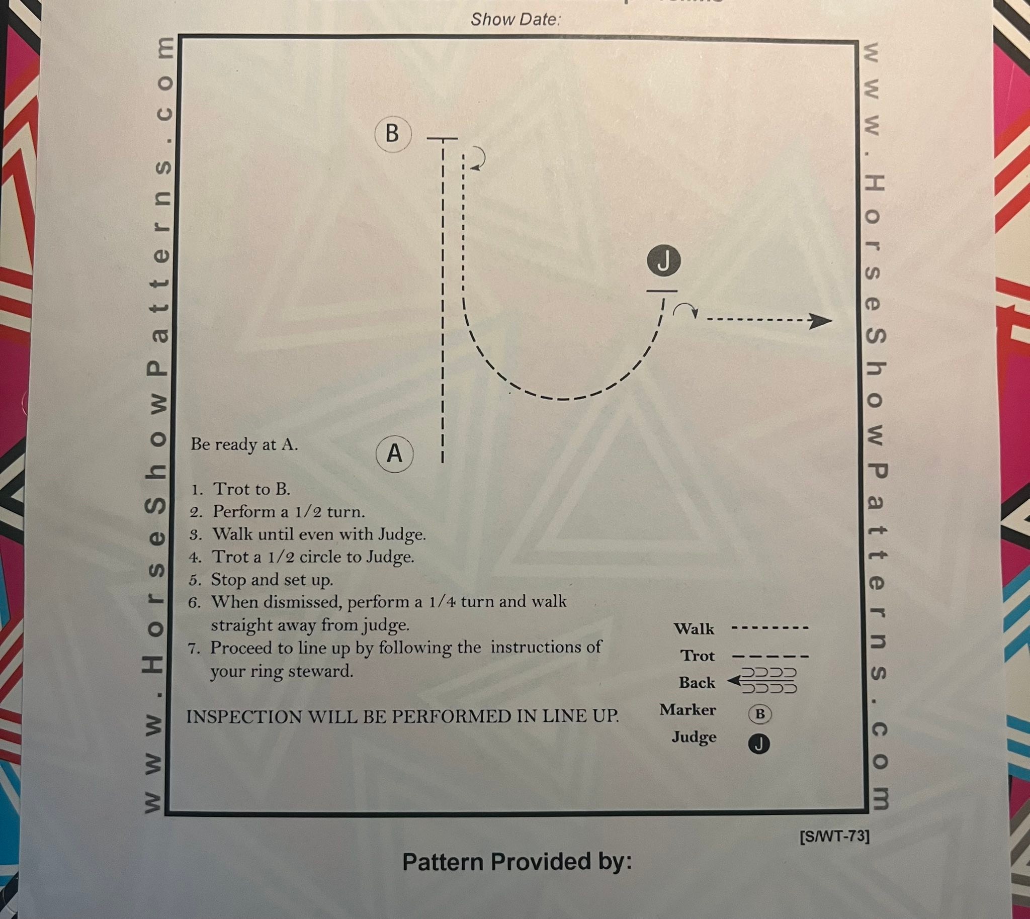 WTC Patterns!... - Sunrise Pleasure & Ranch Horse Show Series | Facebook