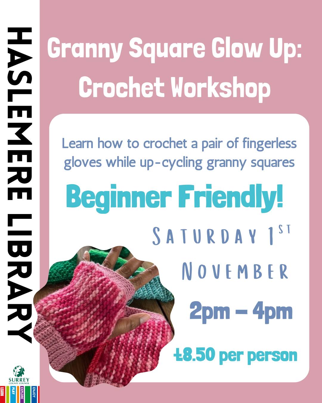 Haslemere - Granny Square Glow-Up: Crochet Workshop Learn how to ...