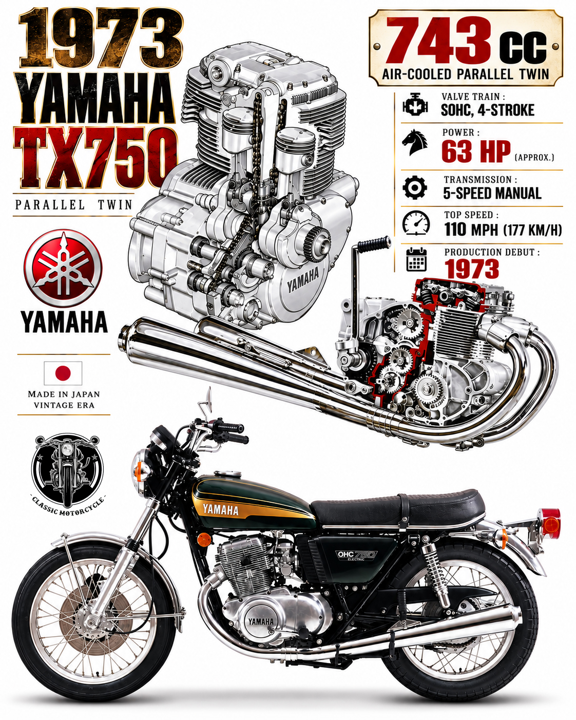 Kawasaki ￼W3 650-RS