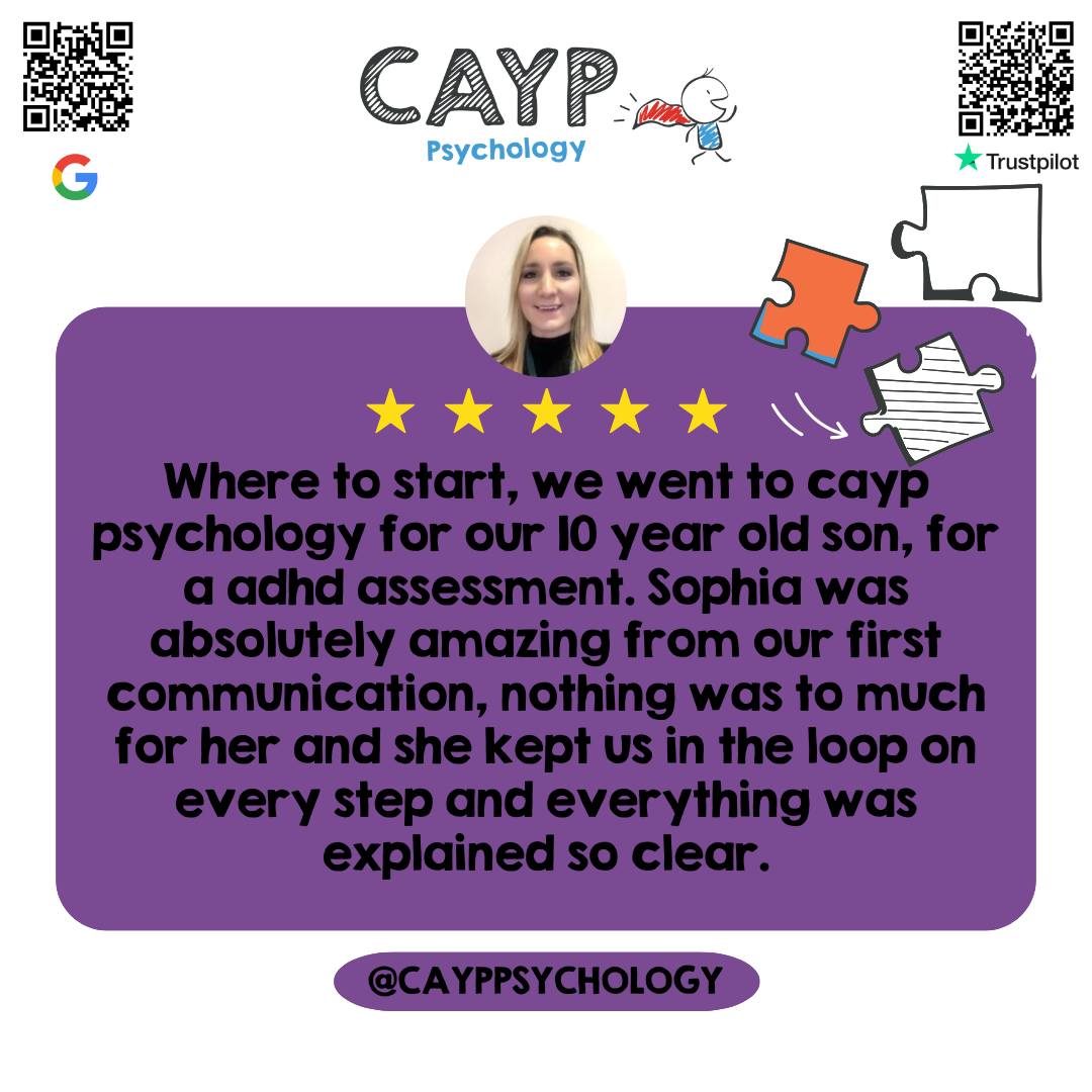 CAYP Psychology - 🌟 5-Star Review 🌟 Helping families find clarity and ...