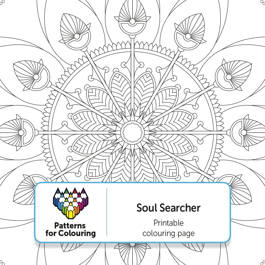 New pattern for colouring: Soul... - Patterns for Colouring