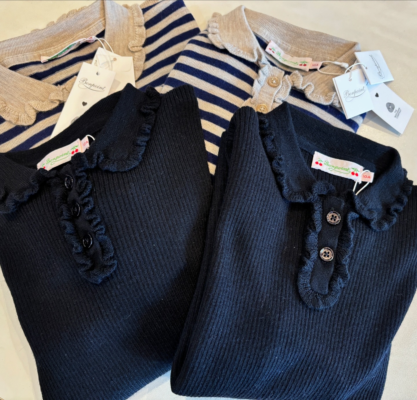 bonpoint ニット? 10a 12aのみですが、お買い得になってます 