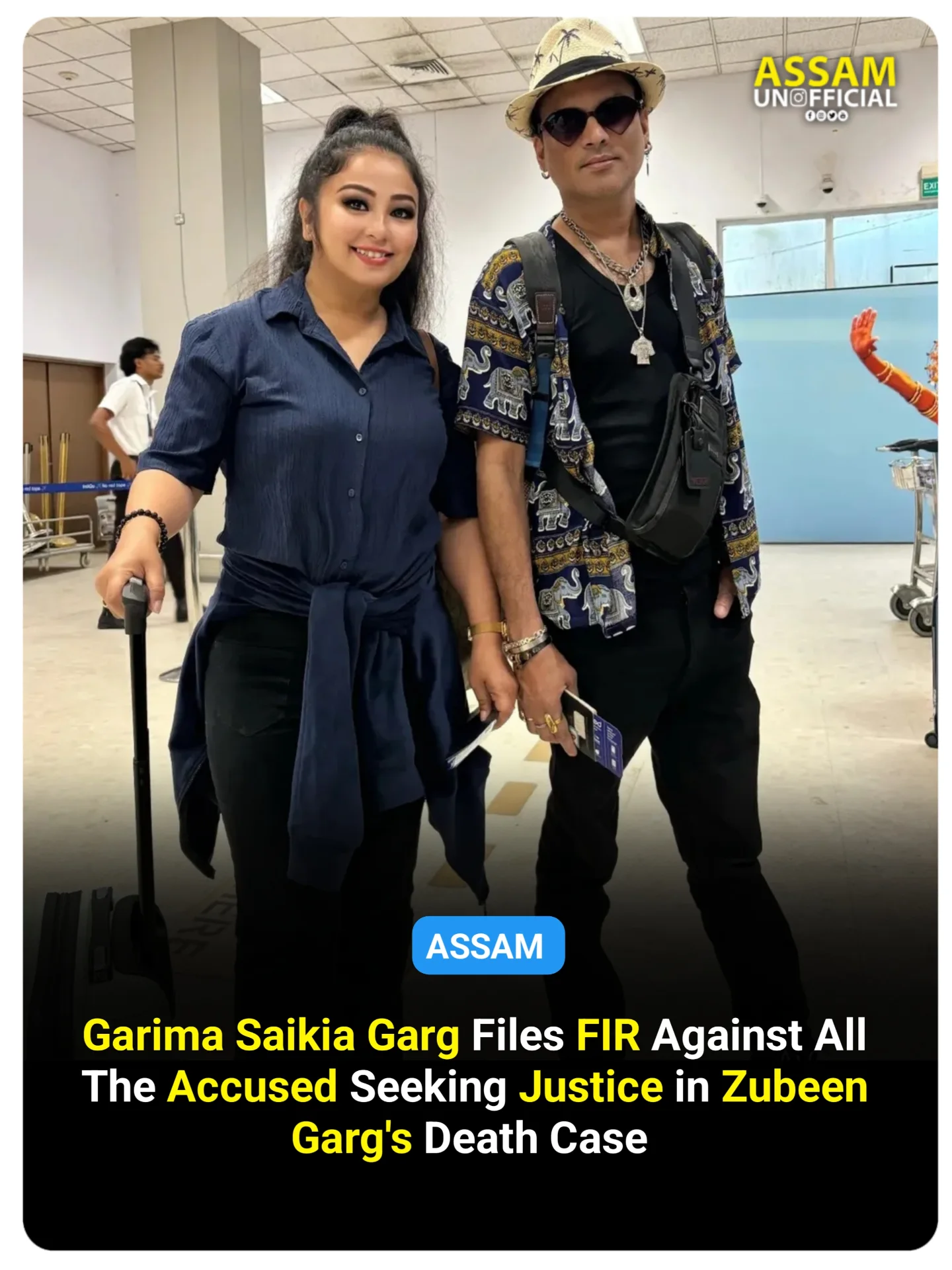 Assam - #Assam: Garima Saikia Garg, wife of the late singer Zubeen Garg ...