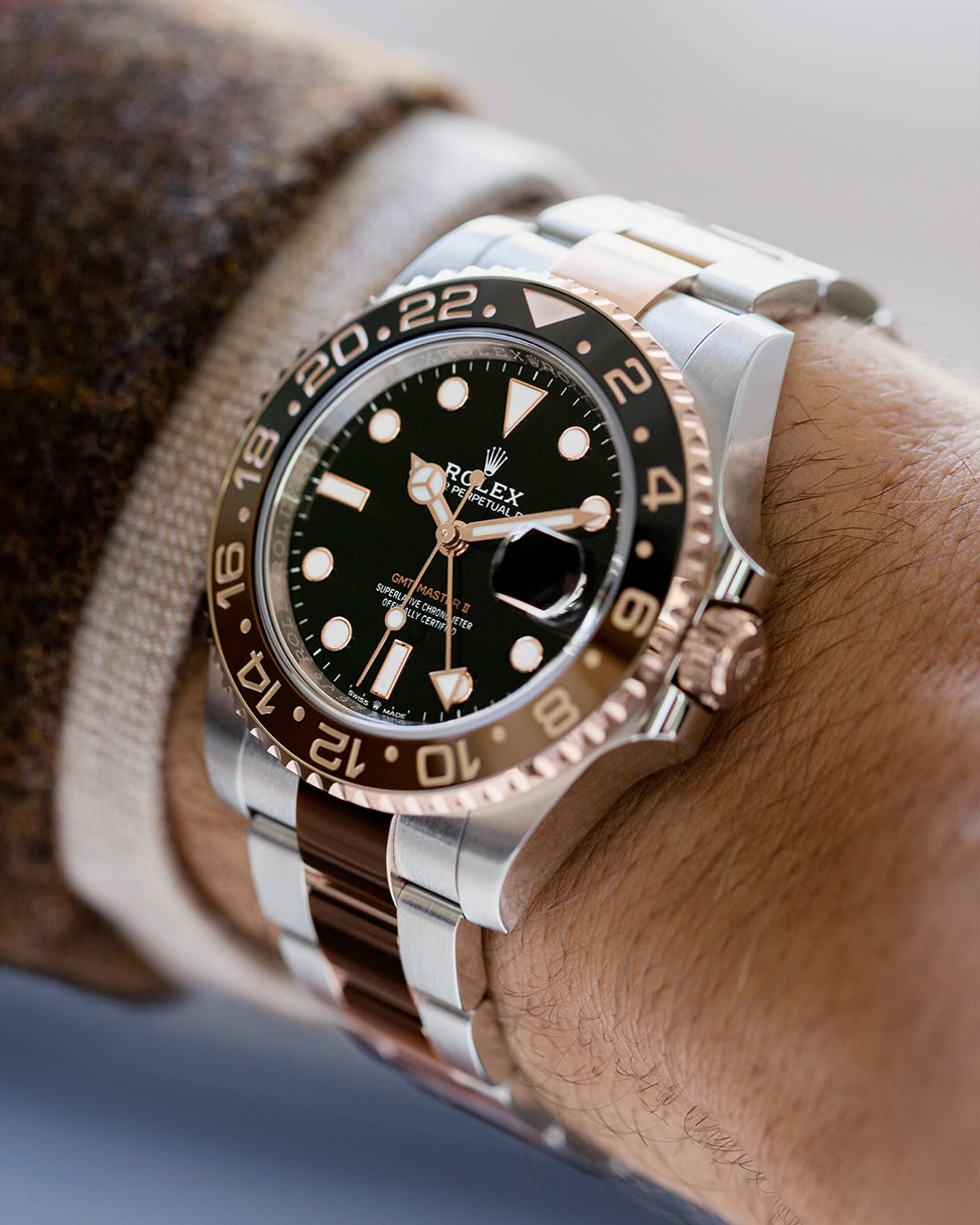 グローバルに活躍する時計。 @Rolex GMTマスター Ⅱ、オイスター 