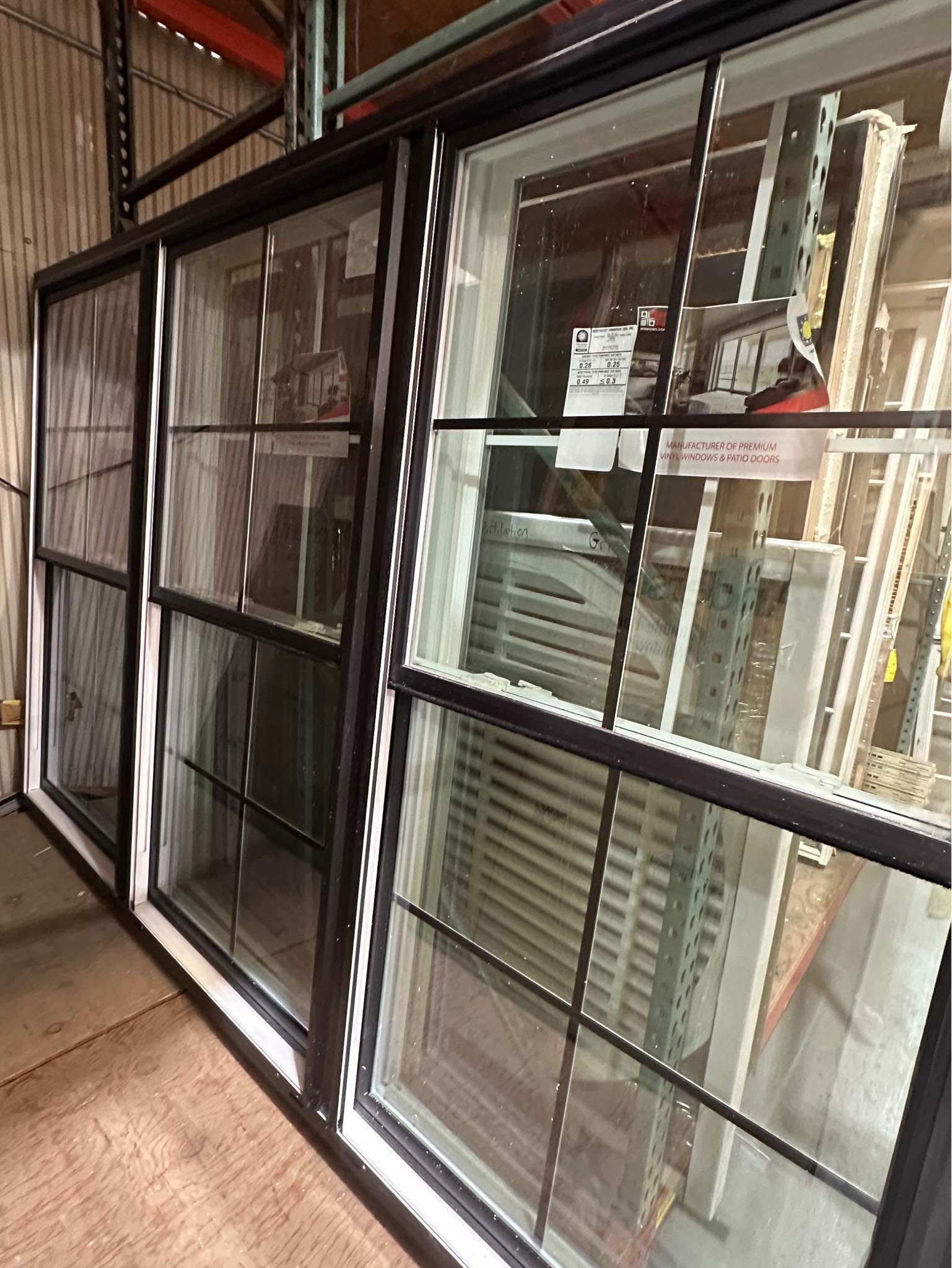 Brand new Triple Unit of Double Hung Windows- 107 1/2” wide by 71 1/2 ...