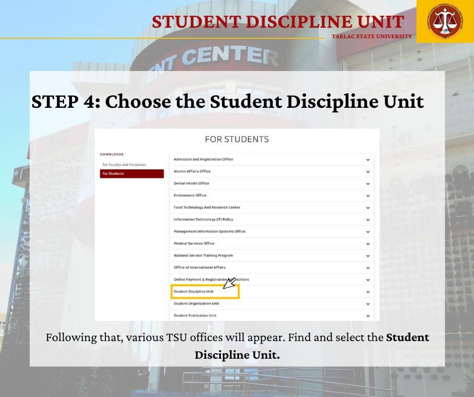 Tarlac State University - Student Discipline Unit | Tarlac