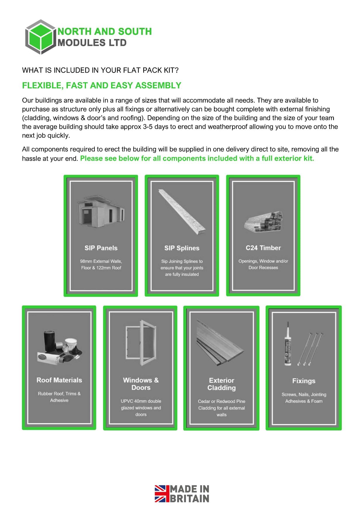 Our Pricelist for 2021. All... - North And South Modules Ltd