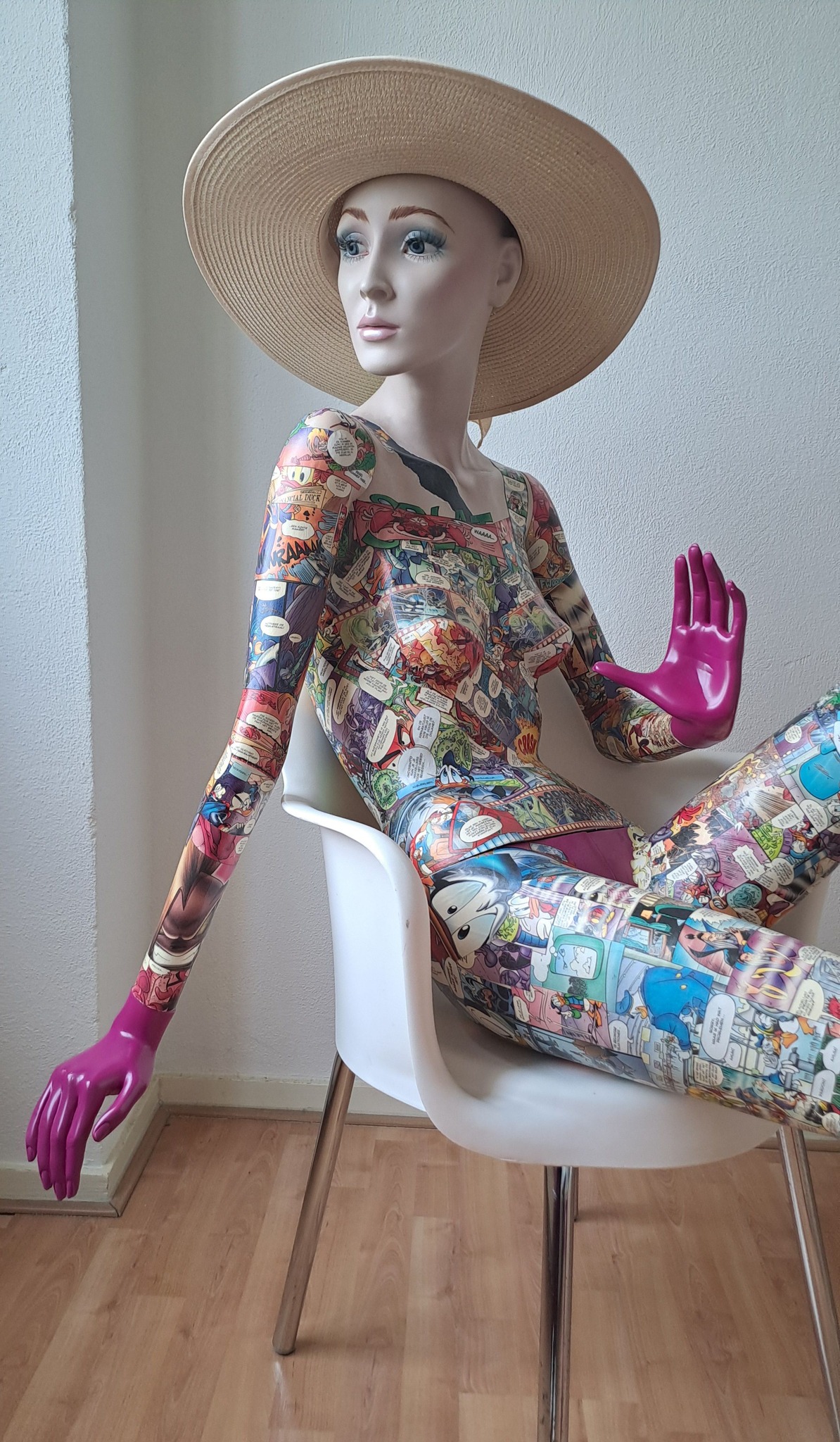 Vintage Hindsgaul female Mannequin. Upcycling Art by Endorfine