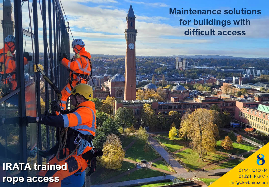 Our IRATA trained rope access team... - Elev8 Group Services