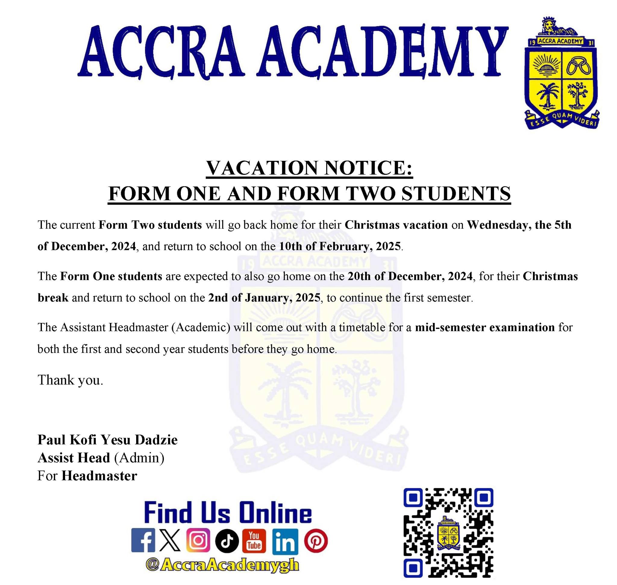 Accra Academy | Accra