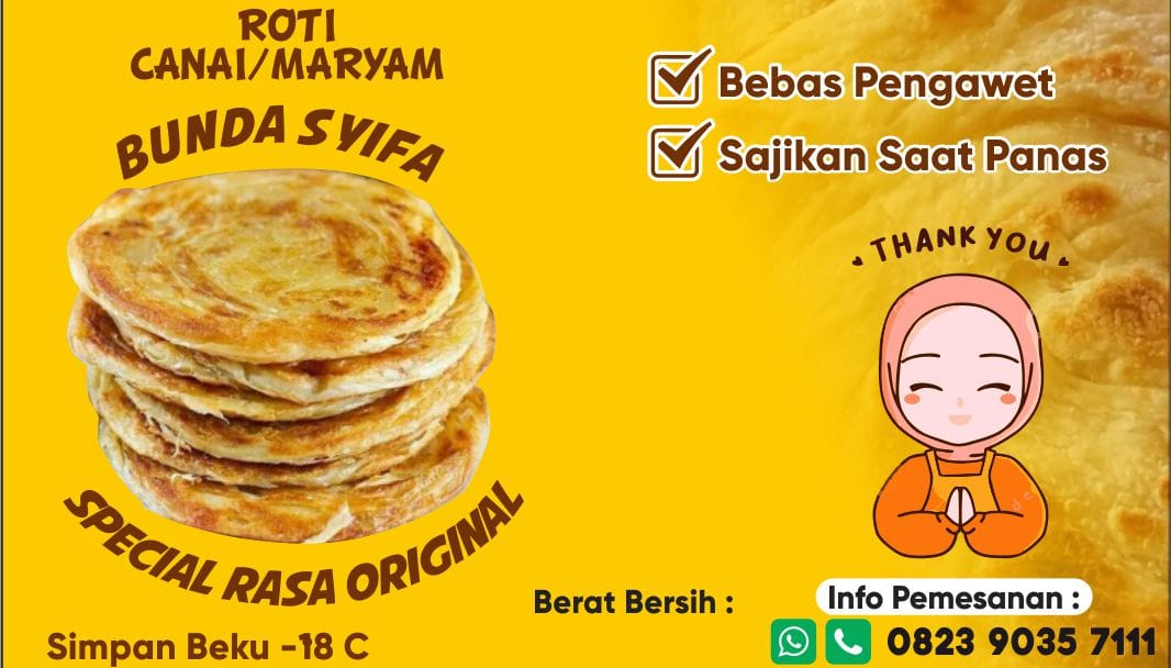 Distributor Roti Canai/Roti Mariyam Pekanbaru Riau | Pekanbaru